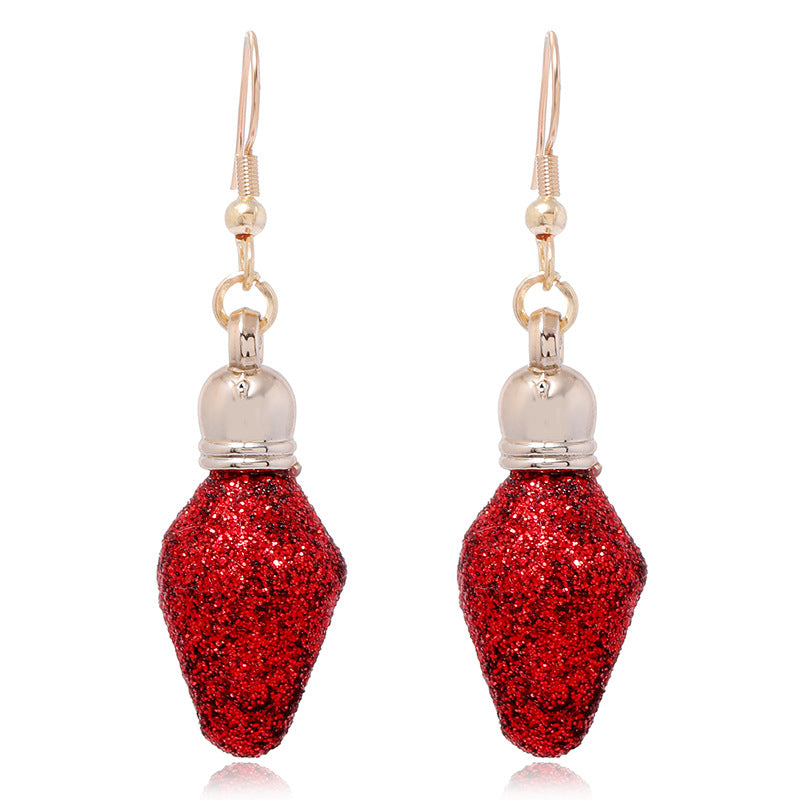 Wholesale cartoon Christmas Santa Claus bell alloy Earrings